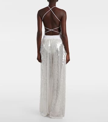 Weite Hose mit Pailletten | Norma Kamali