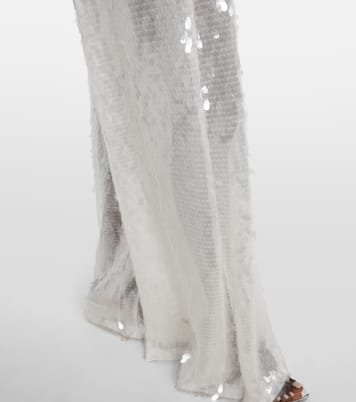 Weite Hose mit Pailletten | Norma Kamali