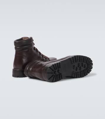 Janka leather lace-up boots | Manolo Blahnik