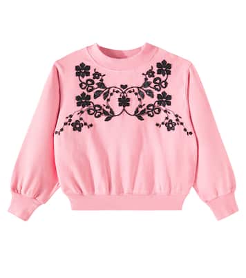 Marge embroidered cotton sweatshirt | Molo