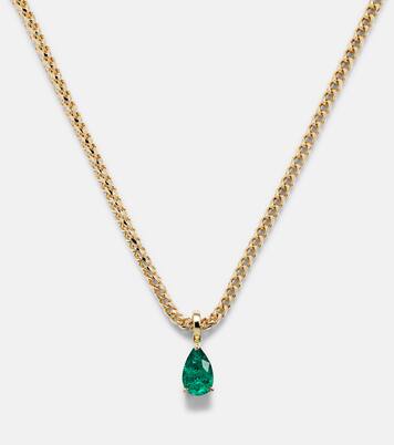 Collana in oro 18kt con smeraldo | Anita Ko
