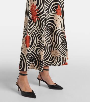 Robe longue Evie imprimée en soie  | Rixo
