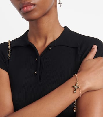 Cross crystal-embellished bracelet | Dolce&Gabbana