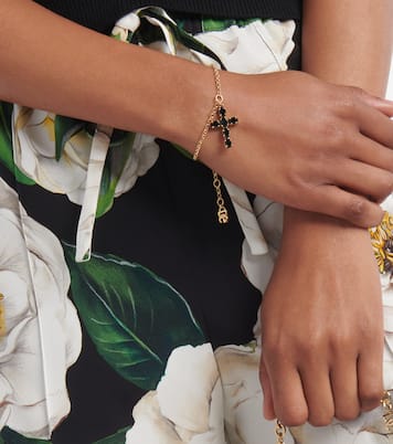 Cross crystal-embellished bracelet | Dolce&Gabbana