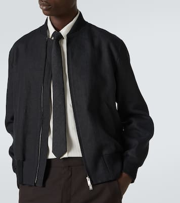 Linen bomber jacket | Lardini