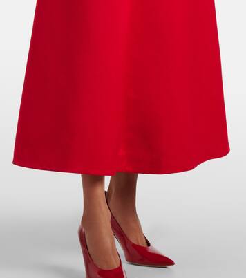 Robe midi Abella en satin à ornements | Emilia Wickstead