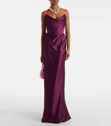 Bustier-Robe Galaxy aus Satin | Vivienne Westwood