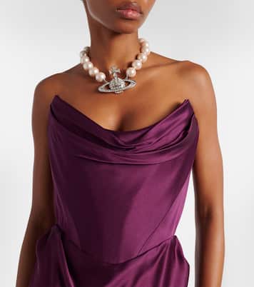 Bustier-Robe Galaxy aus Satin | Vivienne Westwood