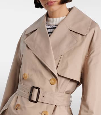 Gabardina Mtrench de sarga de mezcla de algodón | Max Mara