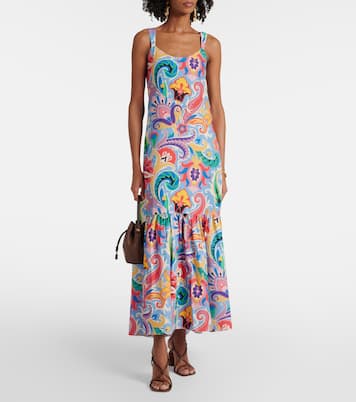 Bedrucktes Maxikleid aus Baumwolle und Seide | Etro