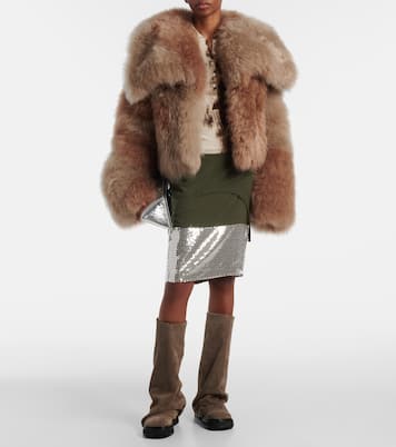 Bedruckter Polopullover aus Kaschmir und Seide | The Attico