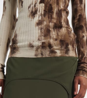 Bedruckter Polopullover aus Kaschmir und Seide | The Attico