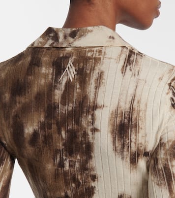 Bedruckter Polopullover aus Kaschmir und Seide | The Attico