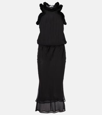 Midikleid mit Shearling | The Attico