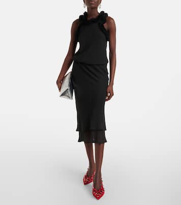 Midikleid mit Shearling | The Attico