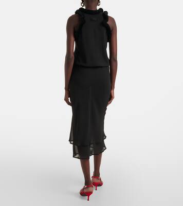 Midikleid mit Shearling | The Attico