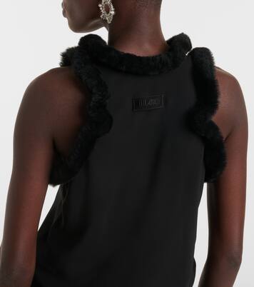 Midikleid mit Shearling | The Attico