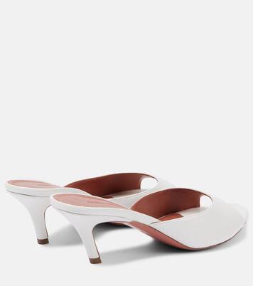 Mules Alexa 60 en cuir | Amina Muaddi