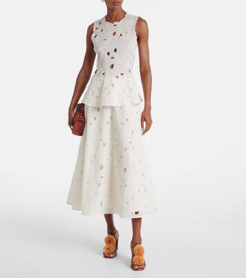 Isolde raffia-trimmed leather sandals | Ulla Johnson