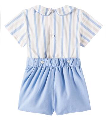 Baby Fantino linen and cotton playsuit | La Coqueta