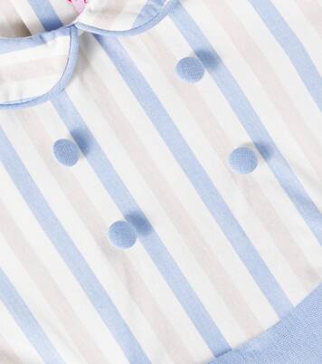 Baby Fantino linen and cotton playsuit | La Coqueta