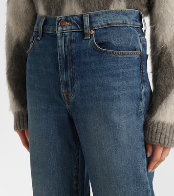 High-Rise Straight Jeans Logan Stovepipe | 7 For All Mankind