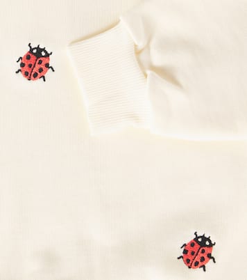 Ladybugs embroidered cotton sweater | Mini Rodini