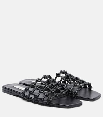 Woven leather slides | Toteme