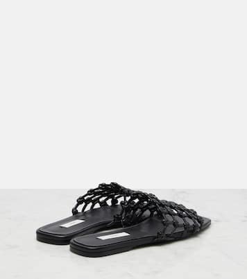 Woven leather slides | Toteme