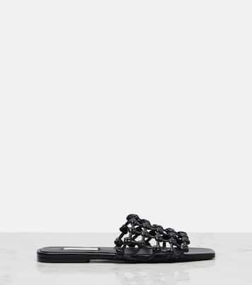 Woven leather slides | Toteme