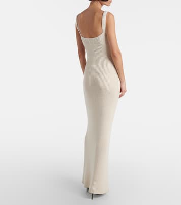 Abito lungo Lex in seta a coste | Khaite