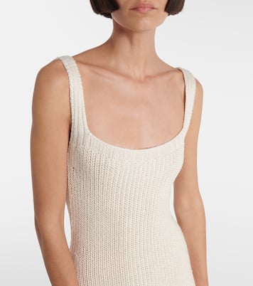 Abito lungo Lex in seta a coste | Khaite