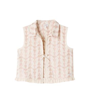 Gilet Neeltje in cotone con stampa | Donsje