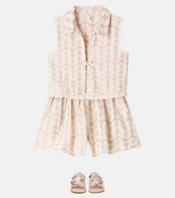 Gilet Neeltje in cotone con stampa | Donsje