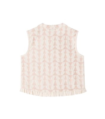 Gilet Neeltje in cotone con stampa | Donsje