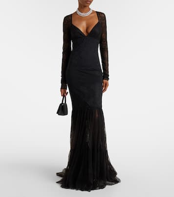 Robe longue en dentelle | Blumarine