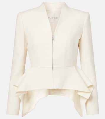 Peplum bouclé jacket | Roland Mouret