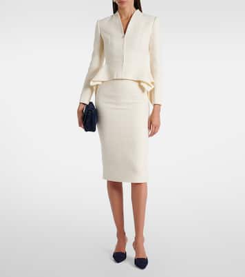 Peplum bouclé jacket | Roland Mouret