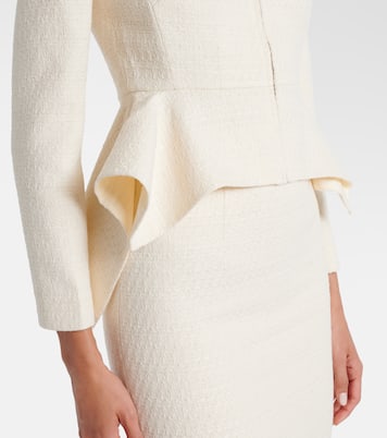 Peplum bouclé jacket | Roland Mouret