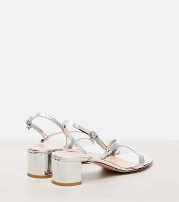 45 메탈릭 레더 샌들 | Gianvito Rossi