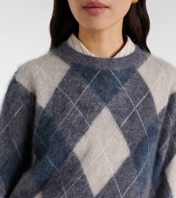 Margy argyle cashmere sweater | Lisa Yang