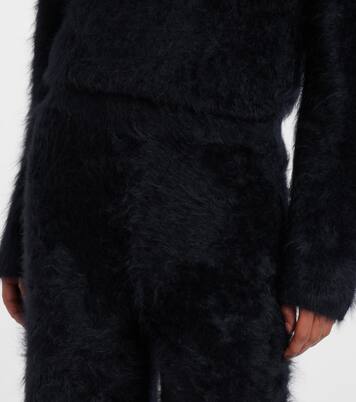 Ellery brushed cashmere flared pants | Lisa Yang