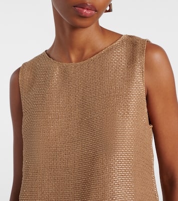 Stella sequined cropped tank top | Leset
