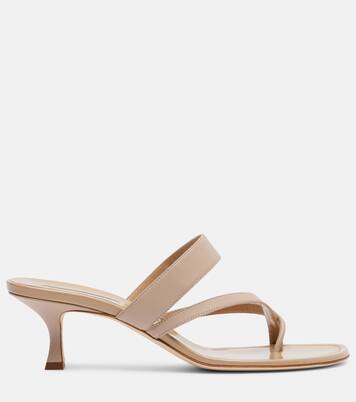 Susa 50 leather thong sandals  | Manolo Blahnik