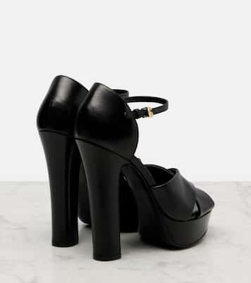 Leather platform sandals | Dolce&Gabbana
