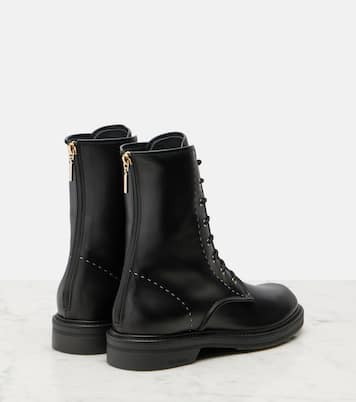 Urbancombat leather combat boots | Max Mara
