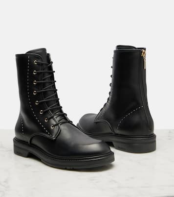 Urbancombat leather combat boots | Max Mara