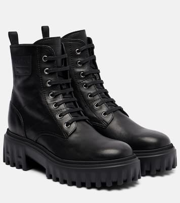 H700 leather combat boots | Hogan
