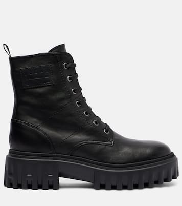 H700 leather combat boots | Hogan