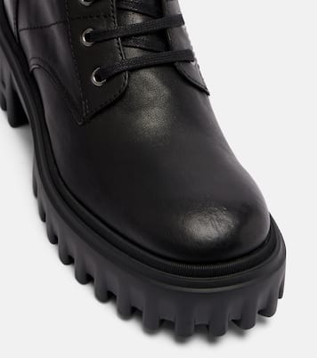H700 leather combat boots | Hogan